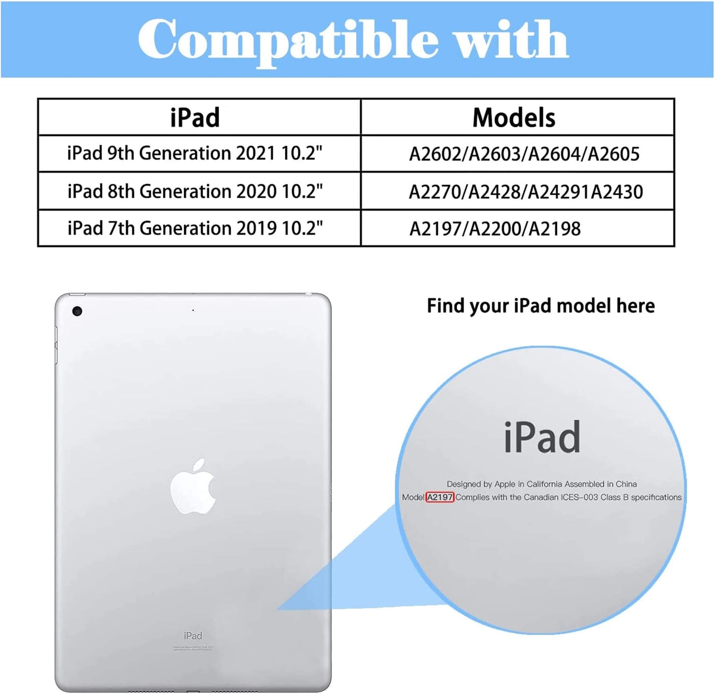 iPad 10.2 inch Magnetic Closure Smart Cover