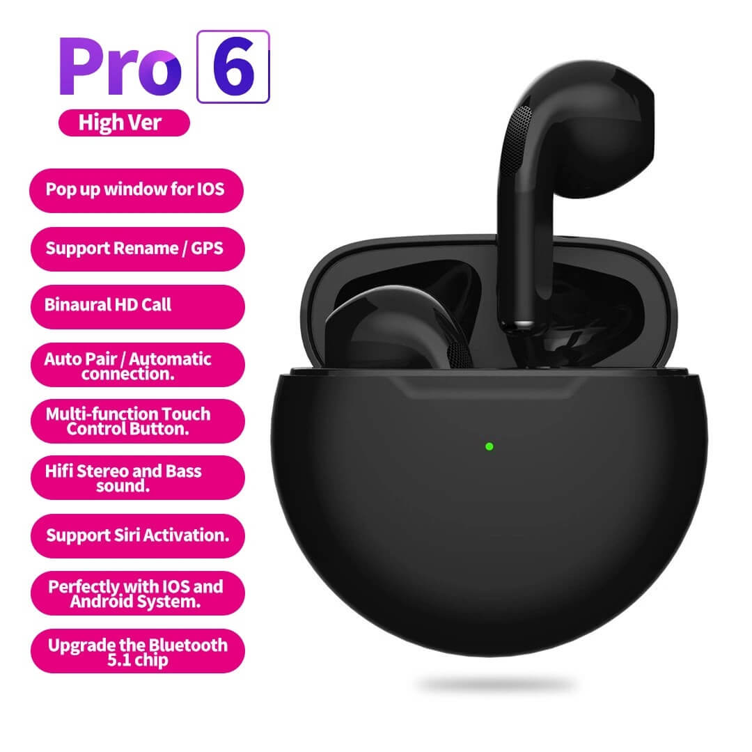 Pro 6 Wireless In-Ear Sports Headphones