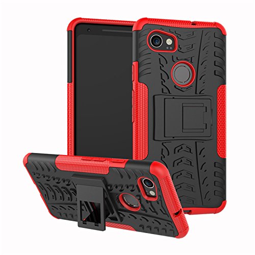 Google Pixel 2 Case Rugged Rubber Hybrid Shockproof Case Cover