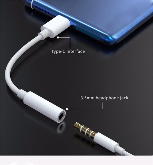 USB Type C to 3.5mm Headphone Adapter